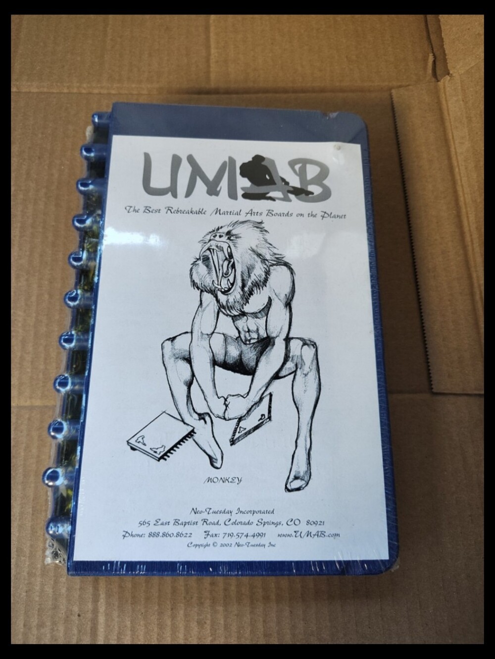 UMAB Blue Spiral-Bound Notebook with Lion Graphic
